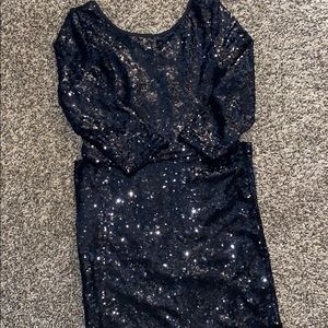 Black Sequin two piece